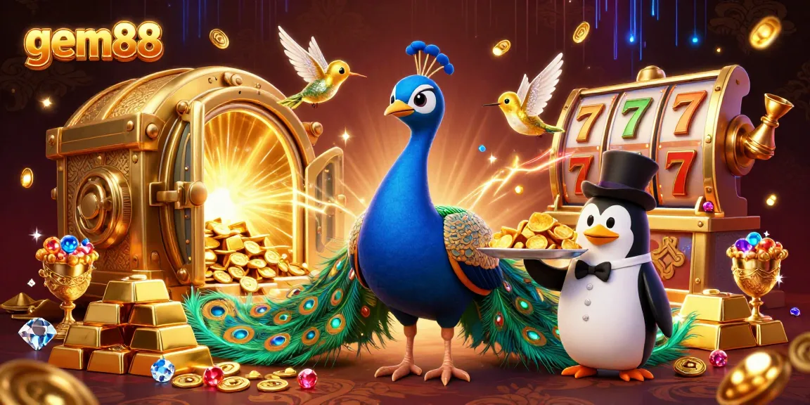 Engage with gem88's thrilling slot action featuring vibrant characters and sparkling gems.