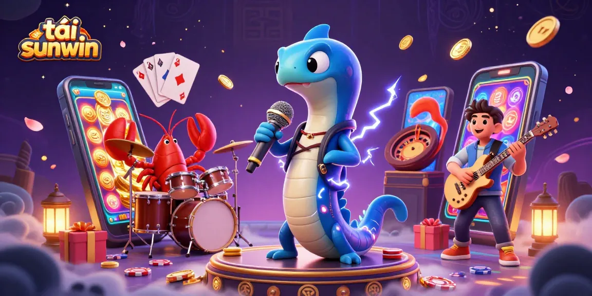 Experience exciting gaming action at tải sunwin with an underwater casino scene rich in colors and characters.