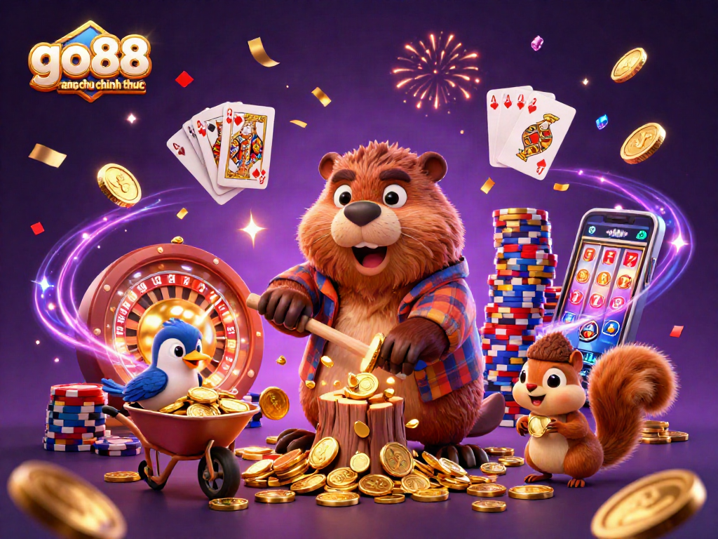 Engage in exciting gaming with go88 trang chu chinh thuc showcasing vibrant characters and golden treasures.