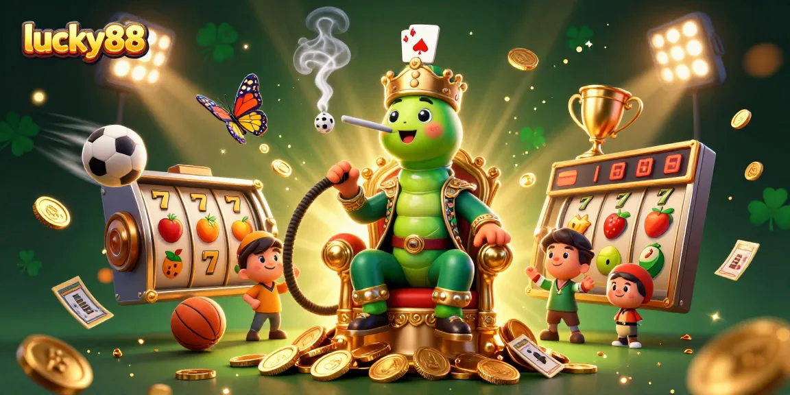 Experience the excitement of lucky88 with dynamic slot reels and vibrant casino elements.