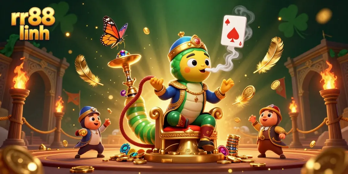 Engage with exciting rr88 linh gaming experiences in a vibrant 3D casino illustration.